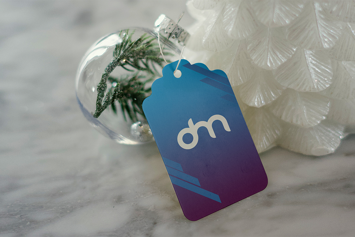 Christmas Gift Tag Mockup Template | Download Mockup